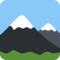 Snow-Capped Mountain emoji on Twitter